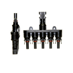 MC4 Cabang 5 (5-IN to 1-OUT) 5T T-Type 1000V Max 50A Solar Panel Surya